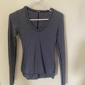 LuLuLemon Long Sleeve Stripped Shirt